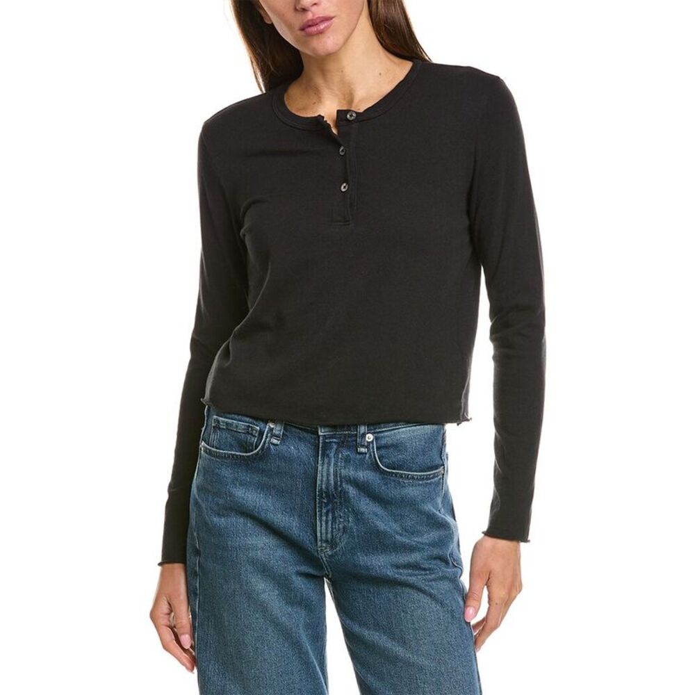 James Perse Womens  Shrunken Henley